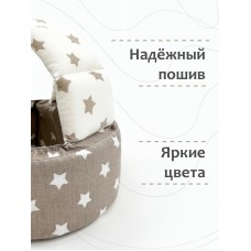 Шлем для защиты головы "Brown Stars / White Stars" 